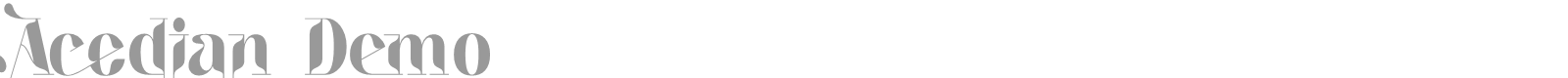 Acedian font preview
